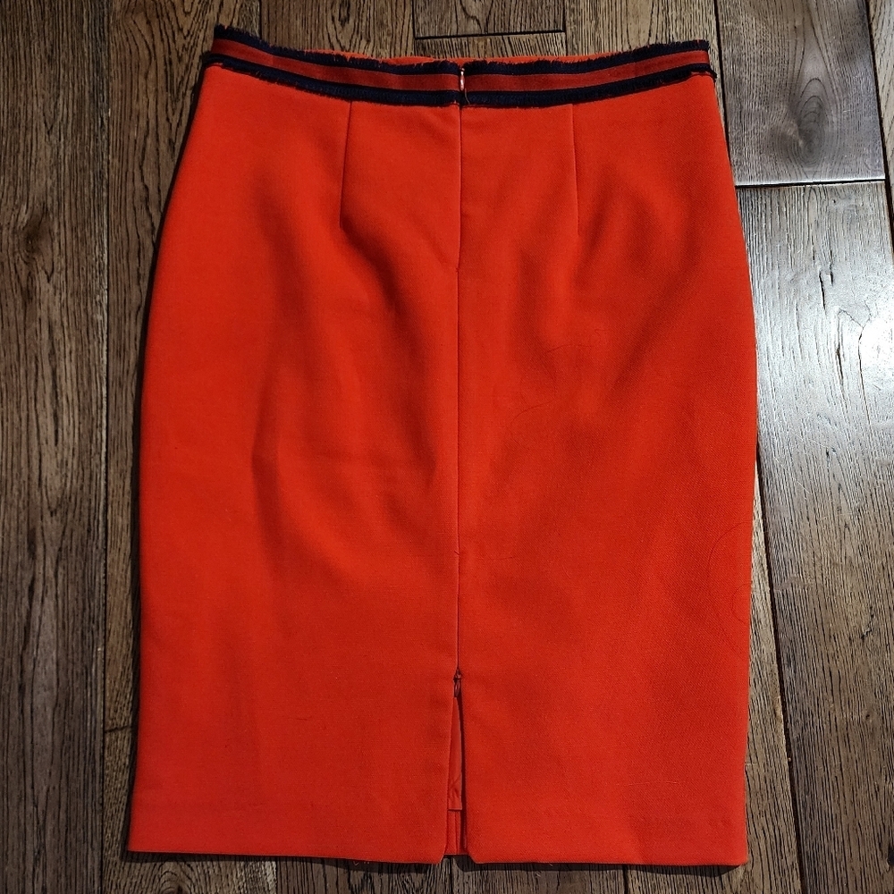 Sandra Angelozzi Red Midi Pencil Skirt - Picture 3 of 7